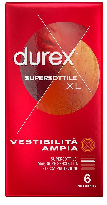 PROFILATTICO DUREX SUPERSOTTILE XL 6 PEZZI - FARMACIA33