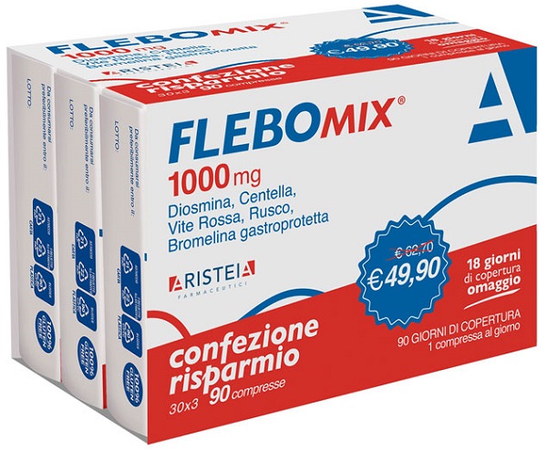 FLEBOMIX 1000 MG 90 COMPRESSE TRI-PACK - FARMACIA33