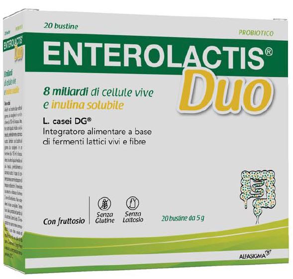 ENTEROLACTIS DUO INULINA 20 BUSTINE 5 G - FARMACIA33