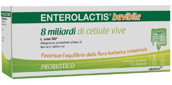 ENTEROLACTIS BEVIBILE 12 FLACONCINI X 10 ML - FARMACIA33