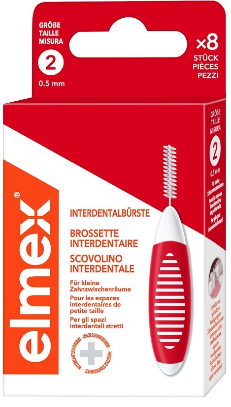 ELMEX INTERDENTAL BRUSH RED 0,5MM 8 PEZZI - FARMACIA33
