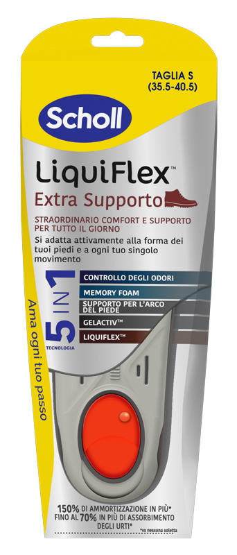 SCHOLL LIQUIFLEX EXTRA SUPPORT TAGLIA SMALL - FARMACIA33