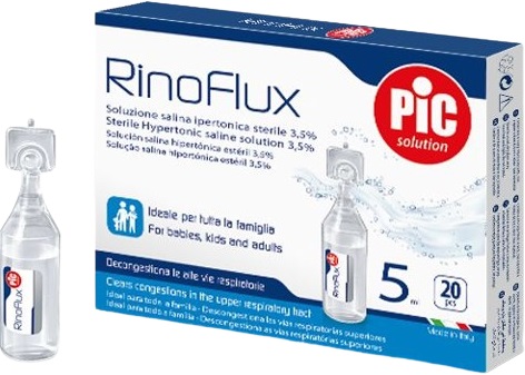 RINOFLUX SOLUZIONE IPERTONICA NASALE PIC 20 FIALE 5 ML - FARMACIA33