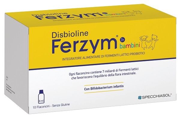 DISBIOLINE FERZYM BAMBINI 10 FLACONCINI DA 8 ML - FARMACIA33