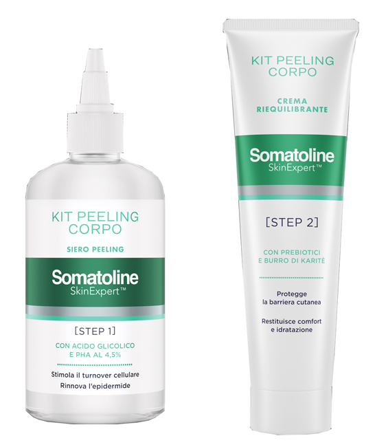 SOMATOLINE SKIN EXPERT KIT PEELING CORPO 1 GEL PEELING 200 ML + 1 CREMA RIEQUILIBRANTE 100 ML - FARMACIA33