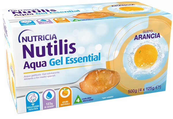 NUTILIS AQUA GEL ARANCIA 4 PEZZI DA 125 G - FARMACIA33