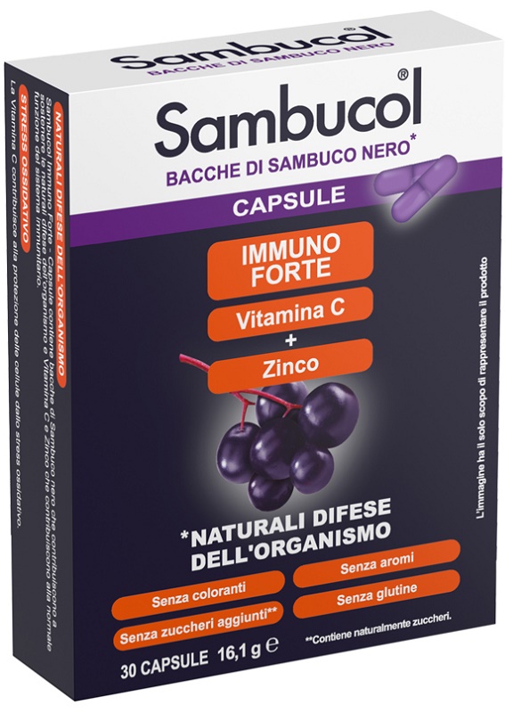 SAMBUCOL IMMUNOFORTE 30 CAPSULE - FARMACIA33