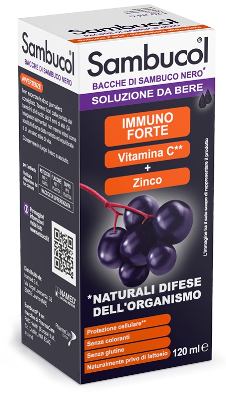 SAMBUCOL LIQUIDO DA BERE 120 ML - FARMACIA33