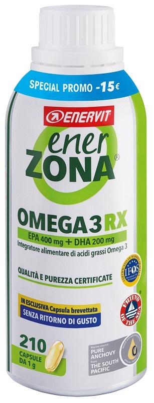 ENERZONA OMEGA 3 RX 210 CAPSULE DA 1 G TAGLIO PREZZO -15 EURO - FARMACIA33