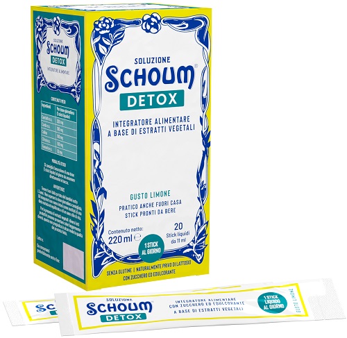 SOLUZIONE SCHOUM DETOX 20 STICK - FARMACIA33