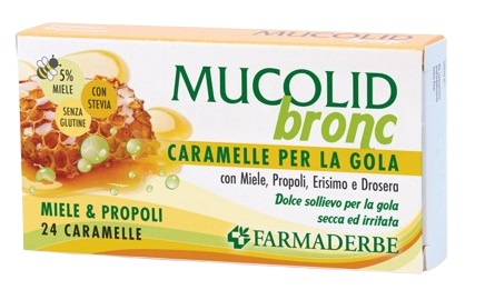 MUCOLID BRONC MIELE & PROPOLI 24 CARAMELLE - FARMACIA33