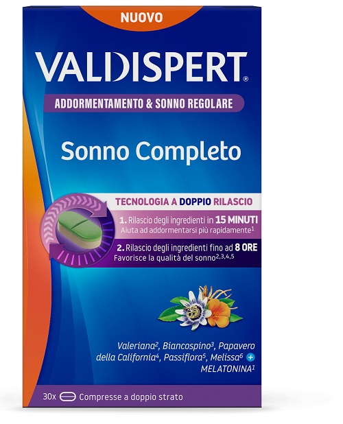VALDISPERT SONNO COMPLETO 30 COMPRESSE A DOPPIO STRATO - FARMACIA33