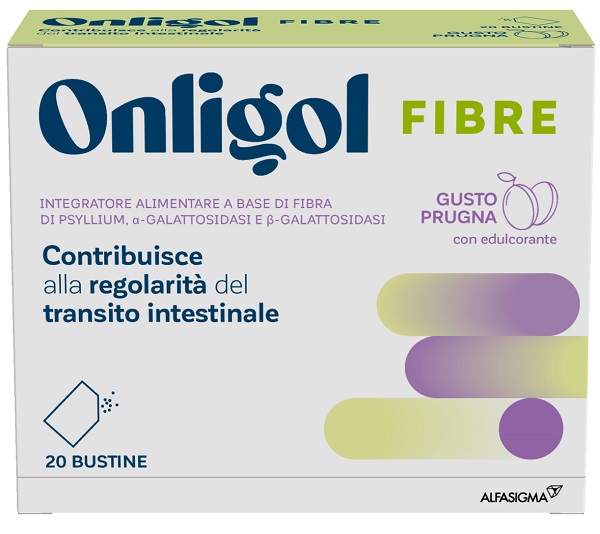 ONLIGOL FIBRE PRUGNA 20 BUSTINE - FARMACIA33