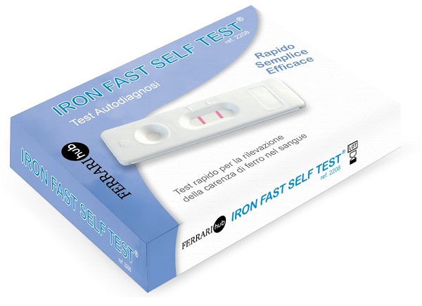 TEST IRON FAST AUTODIAGNOSTICO RILEVAZIONE CARENZA FERRO NELL SANGUE - FARMACIA33