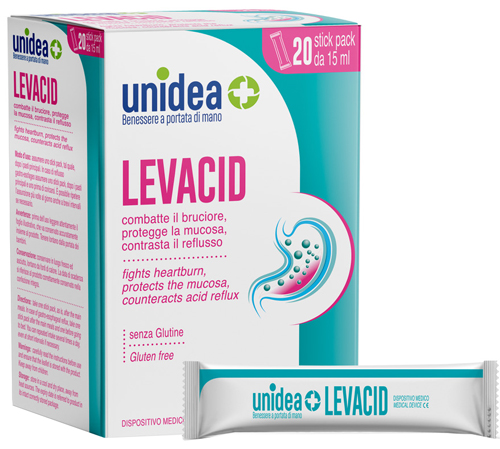 UNIDEA LEVACID 20 STICK DA 15 ML - FARMACIA33