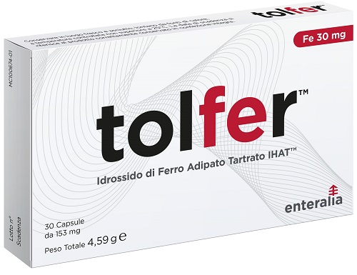 TOLFER IHAT IDROSSIDO FERRO ADIPATO TARTRATO NANO 30 CAPSULE - FARMACIA33