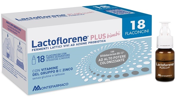 LACTOFLORENE PLUS BIMBI 18 FLACONI - FARMACIA33