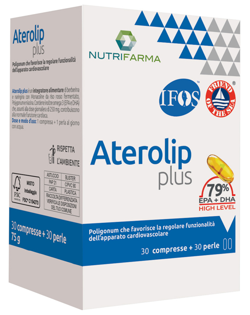 ATEROLIP PLUS 79% 30 COMPRESSE + 30 PERLE - FARMACIA33