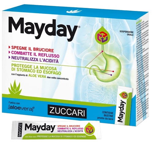 MAYDAY SOSPENSIONE PER USO ORALE ALLA MENTA 12 BUSTINE 10 ML - FARMACIA33