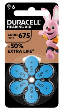DURACELL EASY TAB 675 BLU BATTERIA PER APPARECCHIO ACUSTICO 6 PEZZI - FARMACIA33