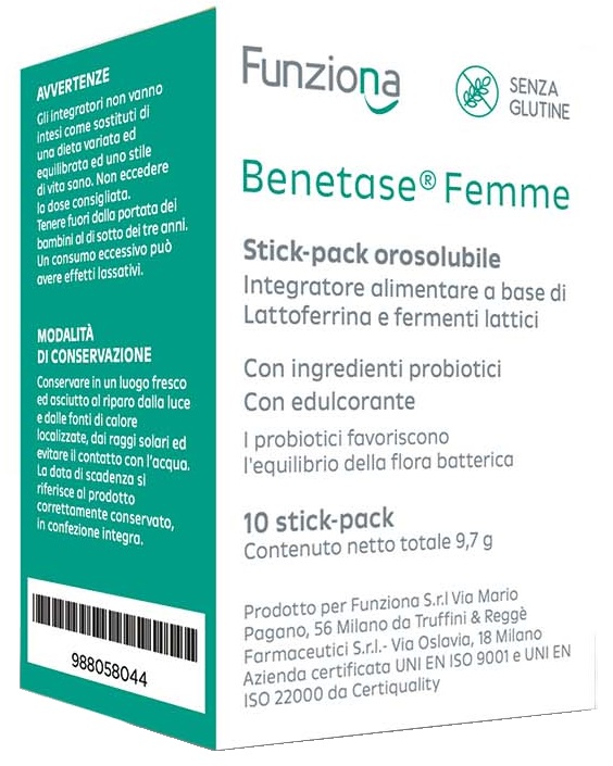 BENETASE FEMME 10 STICK PACK - FARMACIA33