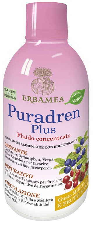 PURADREN PLUS MIRTILLO FRUTTI ROSSI 500 ML - FARMACIA33