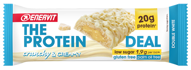 ENERVIT PROTEIN DEAL BAR DOUBLE WHITE 55 G - FARMACIA33