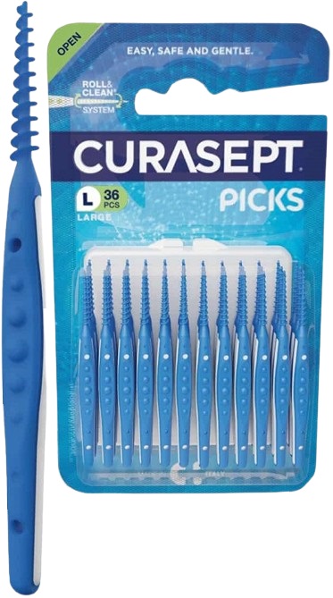 CURASEPT PICKS LARGE 36 PEZZI - FARMACIA33