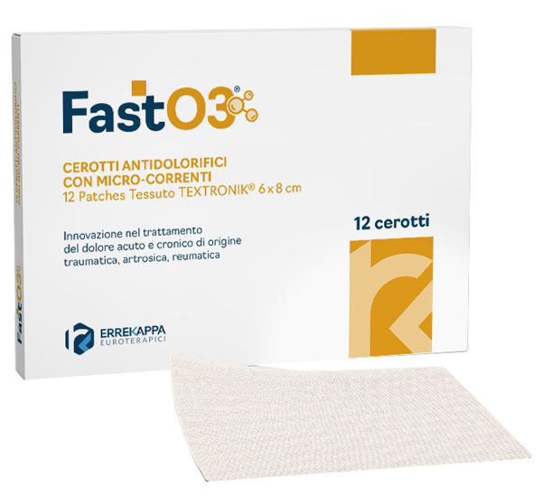 CEROTTI ANTIDOLORIFICI FASTO3 6X8CM 12 PEZZI - FARMACIA33