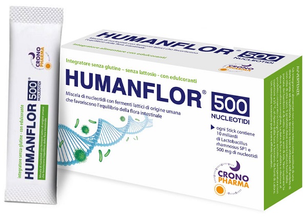 HUMANFLOR 500 NUCLEOTIDI 8 STICK PACK - FARMACIA33