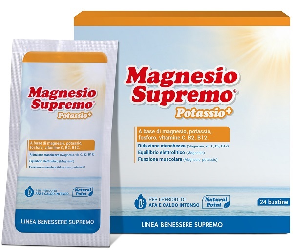 MAGNESIO SUPREMO POTASSIO+ 24 BUSTINE - FARMACIA33