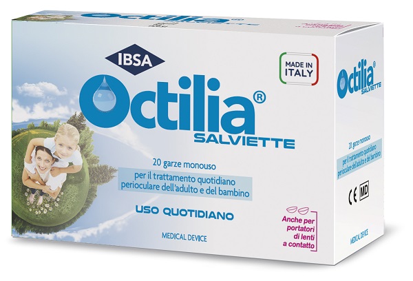 OCTILIA SALVIETTE PERIOCULARI 20 GARZE IN VISCOSA NON STERILI - FARMACIA33