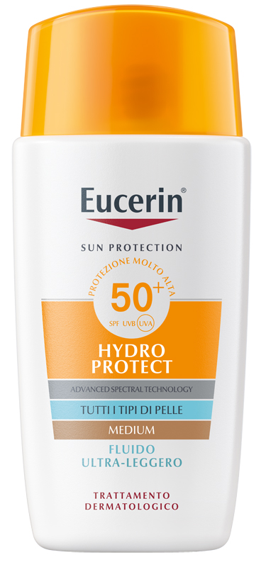 EUCERIN SUN FLUIDO ULTRA LEGGERO TINTED SPF50+ 50 ML - FARMACIA33