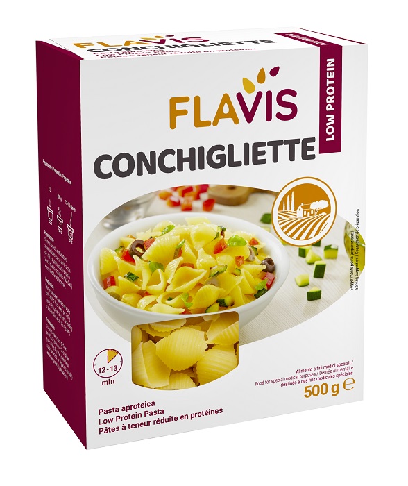 FLAVIS CONCHIGLIETTE APROTEICHE 500 G - FARMACIA33
