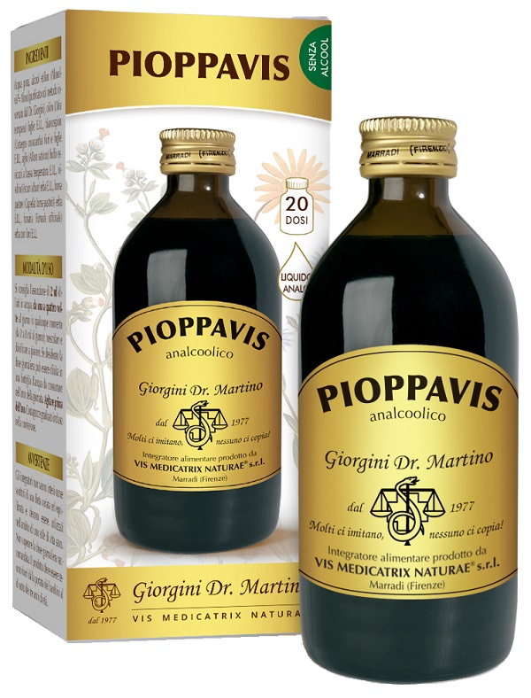 PIOPPAVIS LIQUIDO ANALCOOLICO 200 ML - FARMACIA33